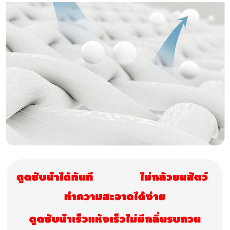 OSK พรมเช็ดเท้า พรมห้องน้ำ พรมกันลื่น ซับน้ำดีที่สุด รูปที่ 3