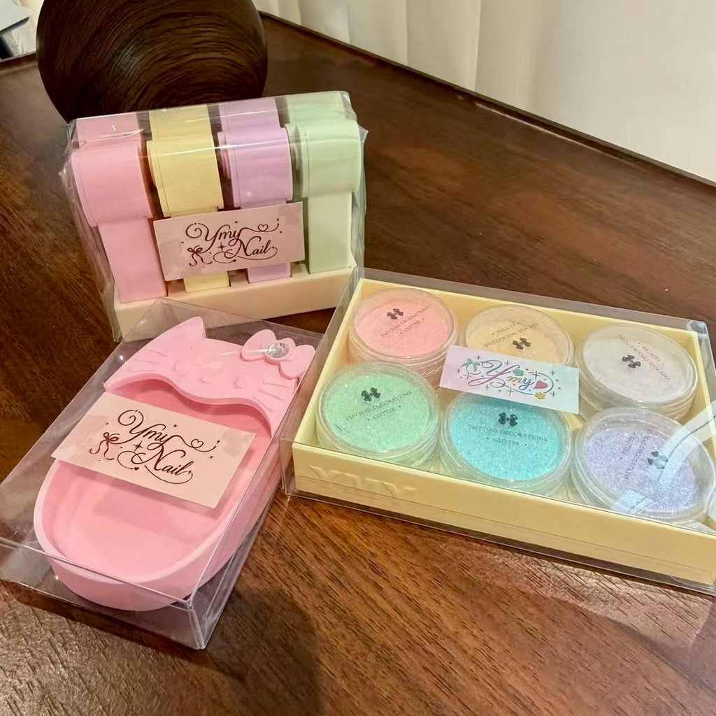 พร้อมส่ง💖🎀 YMY Glitter Powder 6 สี พร้อมอุปกรณ์ในเซท