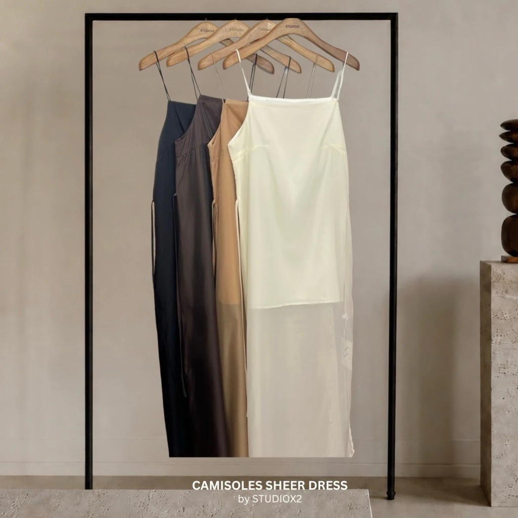 ðð āļāļĢāđāļāļĄāļŠāđāļ #137 x2 CAMISOLES SHEER DRESS āđāļāļĢāļŠāļŠāļēāļĒāđāļāļĩāđāļĒāļ§ āđāļāļĢāļŠāļāļĩāļāļĢāļđ āļāļļāļāđāļāđāļāļĩāđāļĒāļ§ āļāļļāļāđāļāļāļ°āđāļĨ āļāļĢāļīāđāļ§āđ