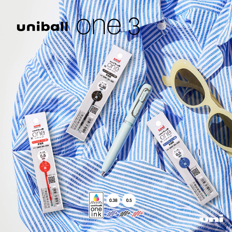 UNI ( ยูนิ ) ไส้ปากกาเจล 3 ระบบ uniball ONE 3