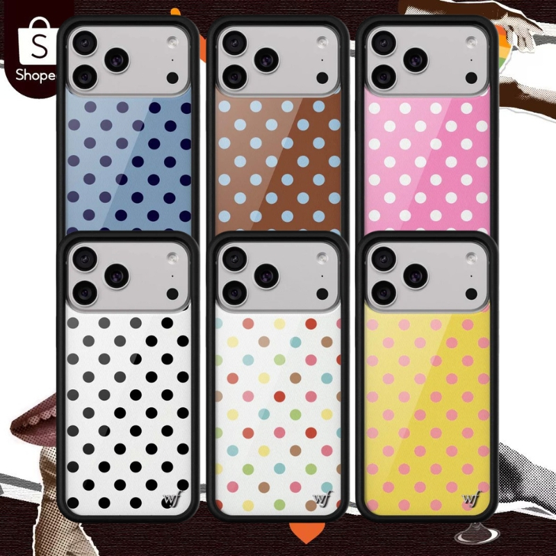 🔥แท้100% เคสกันกระแทก Wildflower Polka Dot phone case เคสโทรศัพท์
