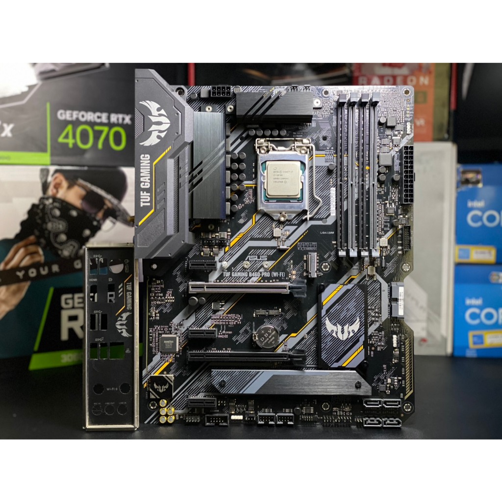🌟ชุด I7 10700 LGA1200 + B460 Pro WIFI TUF GAMING มือสองพร้อมใช้งาน🖥️🌟