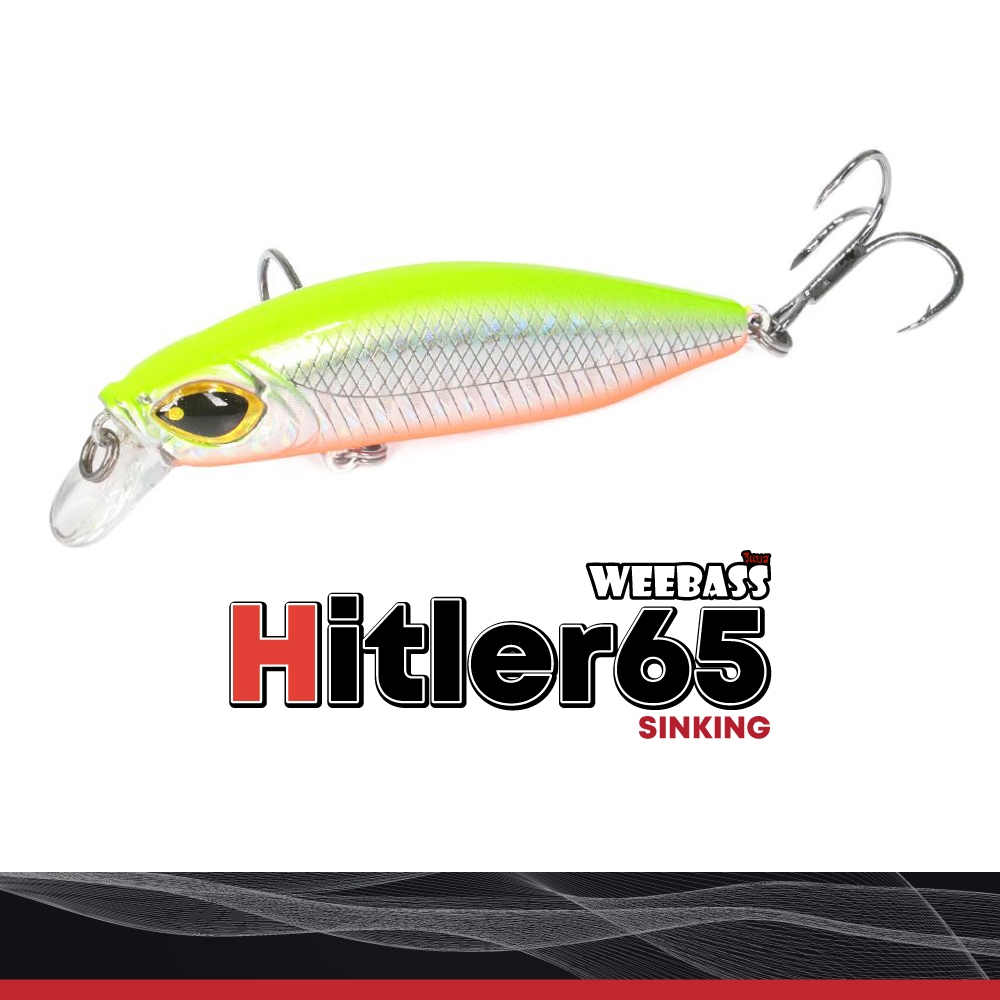 HITLER (Sinking) ขนาด 65mm/12.5g : Weebass เหยื่อปลั๊ก ปลาช่อน ปลาชะโด ปลากระสูบ ปลากะพง