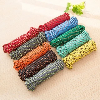 WinBang สแลนกันแดด ผ้าใบกันฝน เชือกคุณภาพสูง - สีสุ่ม 5m