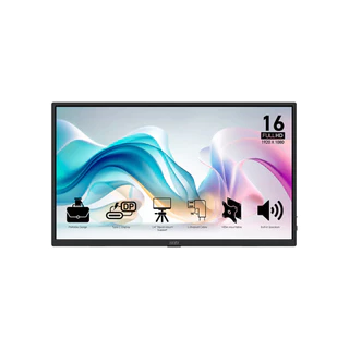 MONITOR MSI PRO MP165 E6 IPS 15.6Inch 60Hz FHD USB-C PORTABLE (รับประกัน3ปี)