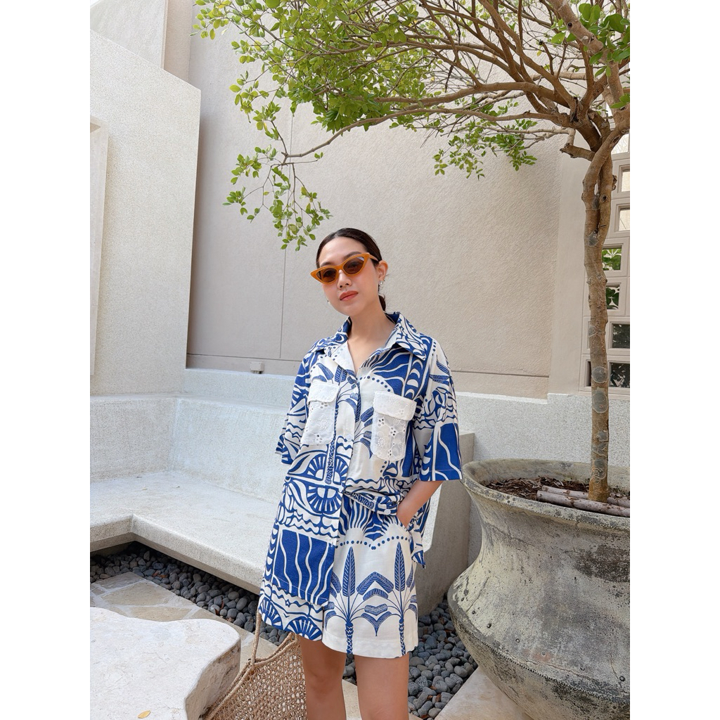 THESIMPLE KIMMYSET เซทขาสั้น summer แต่งลูกไม้