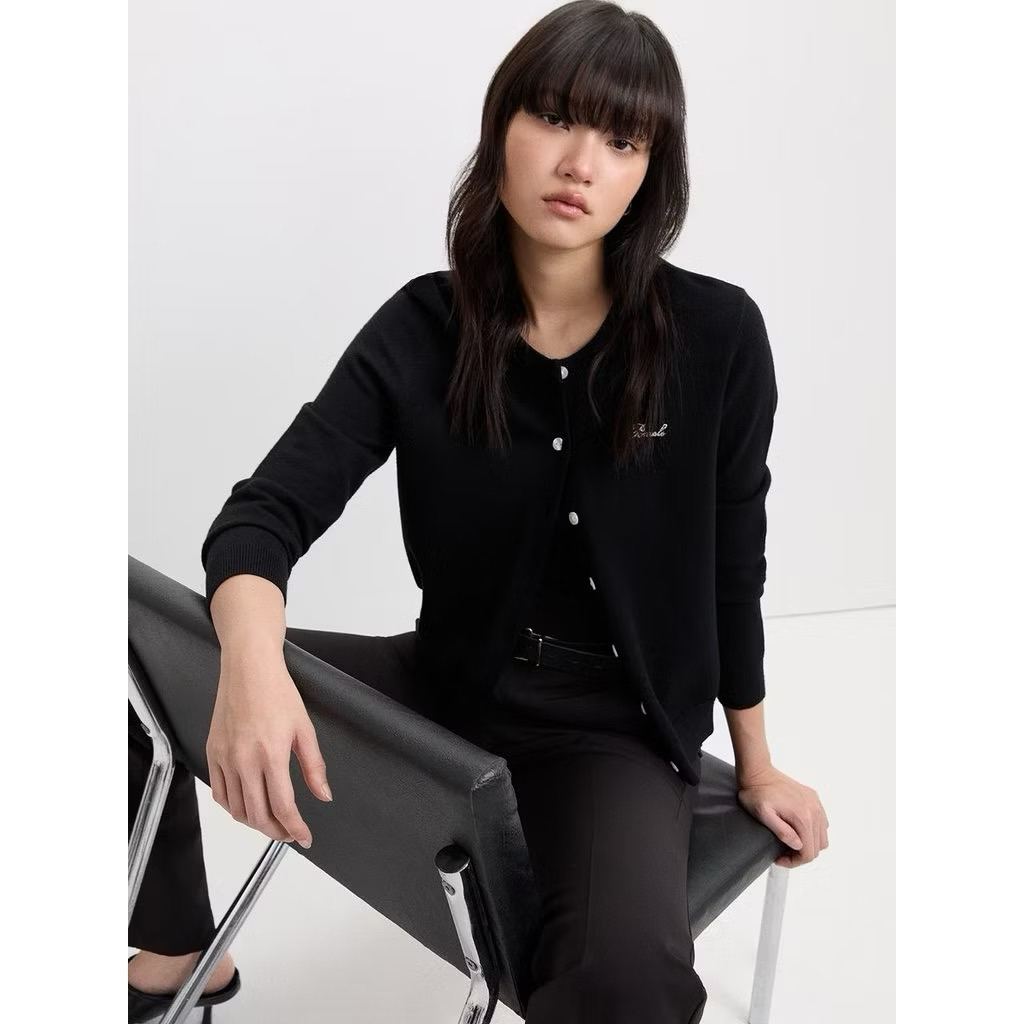 cardigan pomelo สีดำ ไซส์ xs