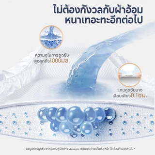 [1 แพ็ค] Aiwibi Comfy Dry Tape ผ้าอ้อมเด็กแบบเทป แพมเพิสเด็ก บางพิเศษ ซึมซับดี ระบายอากาศ ผิวแพ้ง่าย S-XL