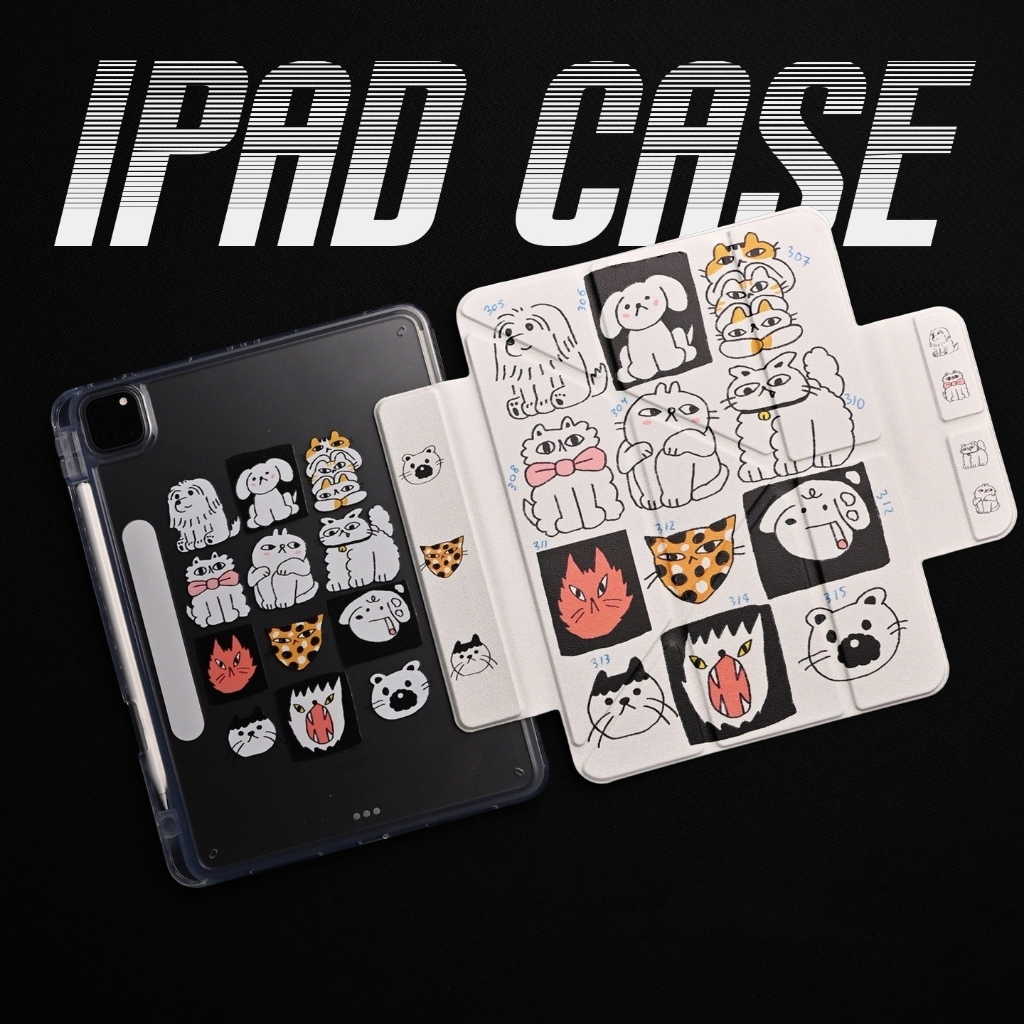 จัดส่งทันที เคสไอแพด พับรูปตัว Y kitten Gen11 Air8 13 Pro11 Gen9 10.2 Air6 Mini7 8.3 เคสipad Mini6