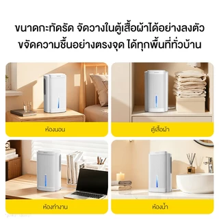 Deerma CS01 เครื่องดูดความชื้นขนาดเล็ก เครื่องลดความชื้นตั้งโต๊ะ ประหยัดไฟ 80W ทำงานเงียบ 35dB