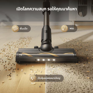[2026 NEW]Dreame R10S Lite Stick Vacuum เครื่องดูดฝุ่นไร้สาย 20,000Pa ท่อพับได้90° LEDส่องฝุ่น30ซม. แบต45นาที กรอง99.9%