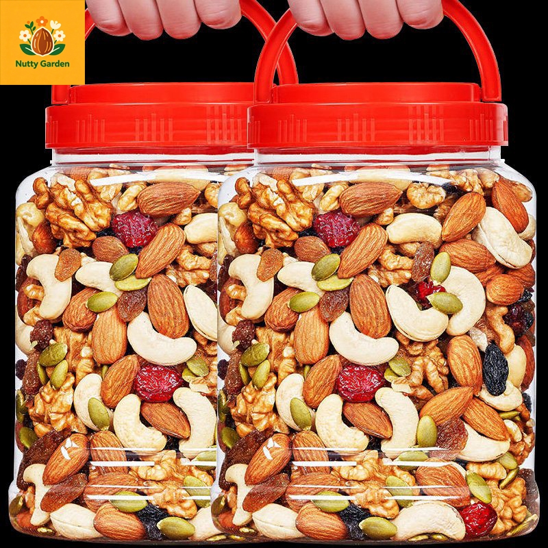 Nutty Garden ธัญพืชรวม ชนิด บรรจุกระปุก 250/500 กรัม ไม่ใส่เนย ไม่ใส่น้ำตาล รสธรรมชาติ อบใหม่ทุกวัน คีโต ขนมคลีน