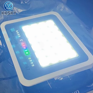 KKSKY ไฟโซล่าเซลล์ IP67 กันน้ำ Solar Light 200000W ไฟโซลาเซลล์ เซ็นเซอร์ พร้อมรีโ โซลาร์เซลล์ 100000W สปอร์ตไลท์ LED
