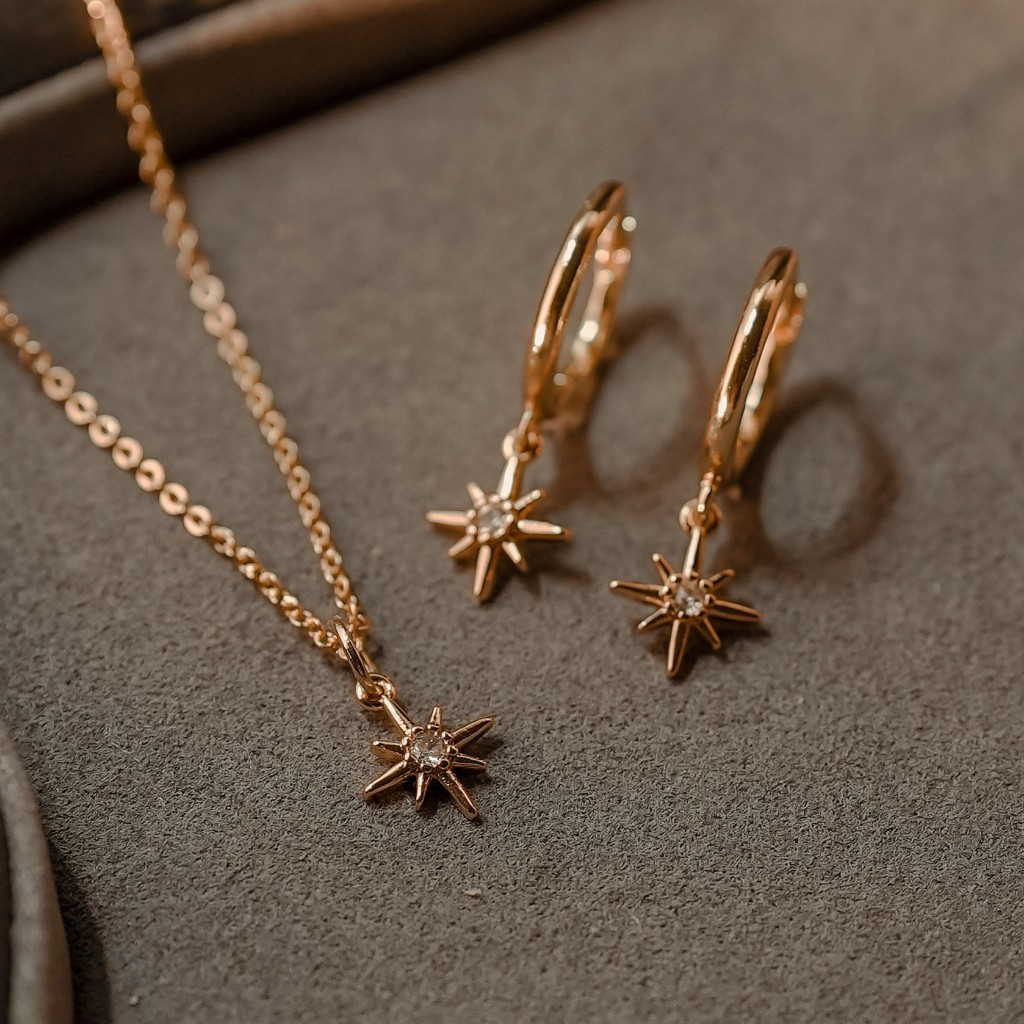 Vachana - Celeste Polaris Necklace & Earrings Sets (สร้อยและต่างหูมินิดาวเหนือ)