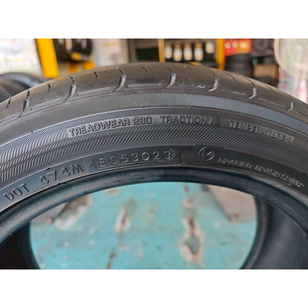 ยางเปอร์เซ็นต์  ยางมือสอง Yokohama ขนาด 215 50 R17 ปี23 มีปะ ราคา 353 บาท