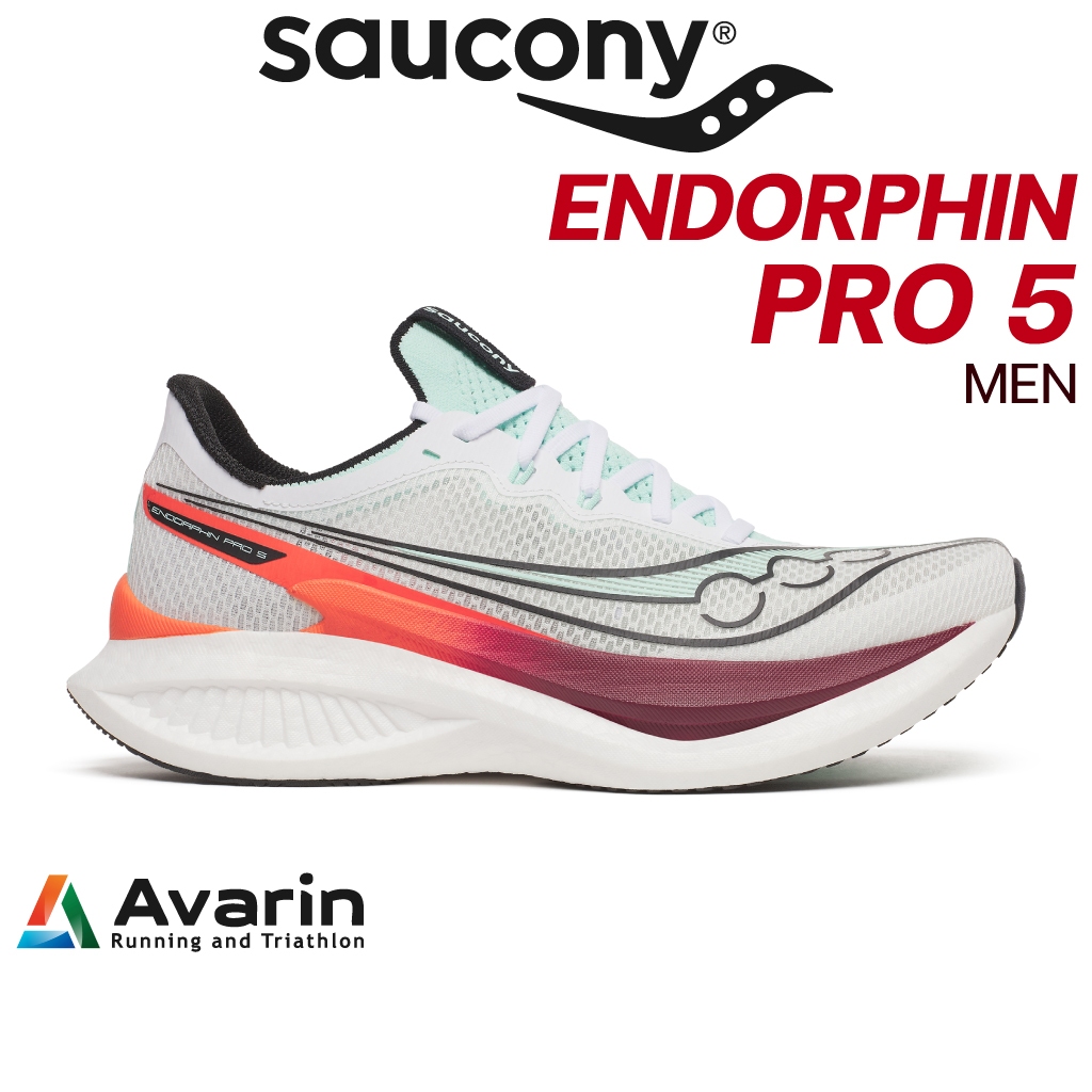 Saucony Endorphin Pro 5 MEN ครบทุกสี (ฟรี! ตารางซ้อม) รองเท้าวิ่งคาร์บอนตัวท็อปสาย Speed รุ่นล่าสุด!