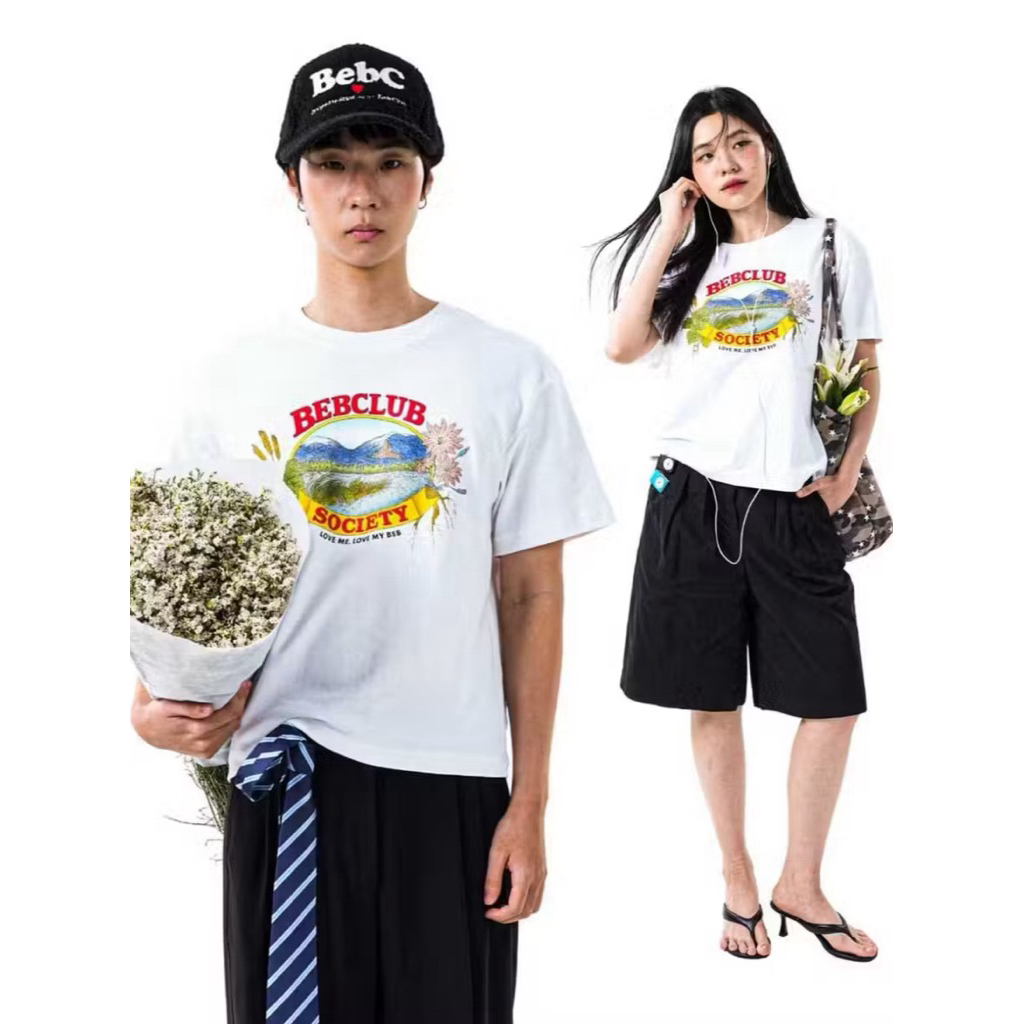 beb club boxy t-shirt | ส่งต่อเสื้อยืดทรง boxy ของ Beb club สีขาว