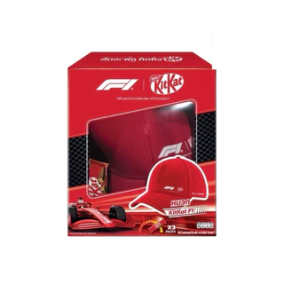 [ส่งด่วน] คิทแคทช็อกโกแลตชุดคาดอก F1-34 ก. Kitkat Chocolate Bar Formula 1/คิทแคท แถมฟรีหมวก F1 51 กรัม