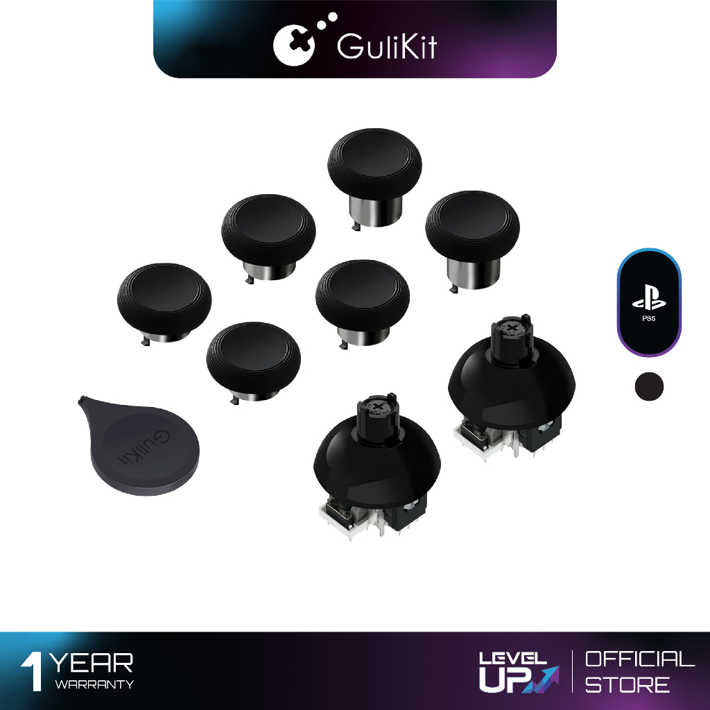 GuliKit 720° Adjustable Tension TMR NS55 Magnetic Joystick Replacement Kit (สำหรับ PS5 DualSense / DualSense Edge)