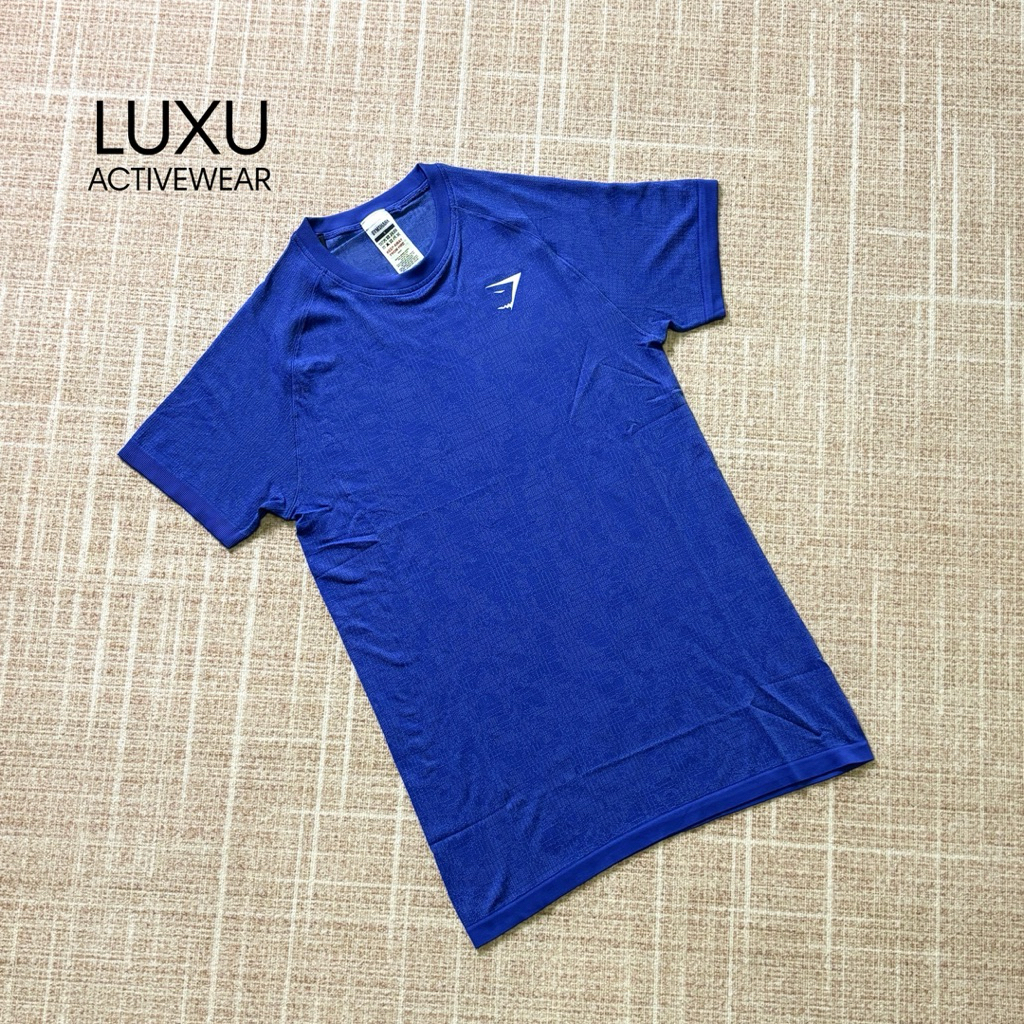 (พร้อมส่ง) GYMSHARK Geo Seamless Grid T-Shirt slim fit ของแท้ 100%🇦🇺
