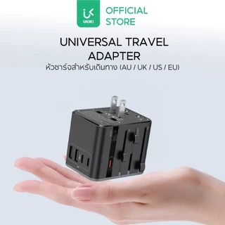 [หัวปลั๊กท่องเที่ยว] UKIKI KTA45W Universal Travel Adapter หัวแปลงปลั๊กไฟ ชาร์จPD45W พอร์ต USB-A x2 ช่อง / Type-C x3