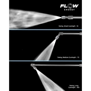 Flow Energy - หัวฉีดสำหรับล้างแอร์แบบปรับมุมการล้างได้ 180 องศา มี 3 ขนาดตามการใช้งานและสวมเร็ว 11.8 mm (1/4 หรือ 2 หุน)