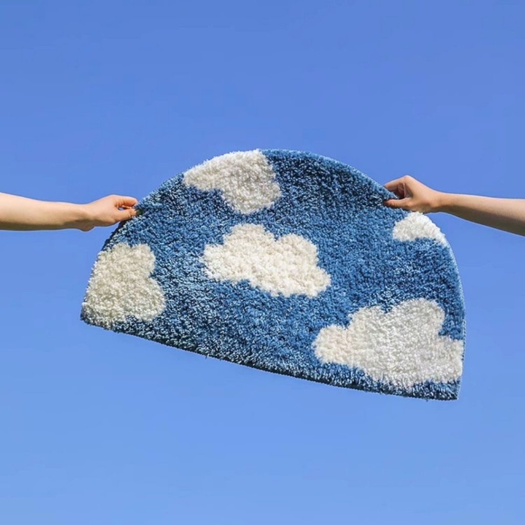 (รอสินค้า21วัน ) CATNAP พรมเช็ดเท้า ขนทอ รุ่น Cloud