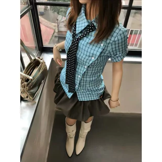 🎀〰︎ꕤ พร้อมส่ง ผ้าพันคอ Polka dot scarf (ลายจุด) 🧣 (ยาว130CM.) ผูกผม/ผูกเอว/ผูกกระเป๋า/พันคอ (กทม.มี ส่งด่วน)