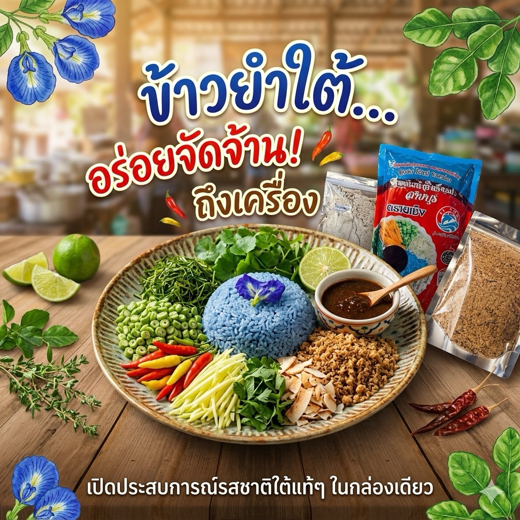 ชุดข้าวยำชุดใหญ่สุดคุ้ม  สดใหม่ทุกวัน ฮาลาล