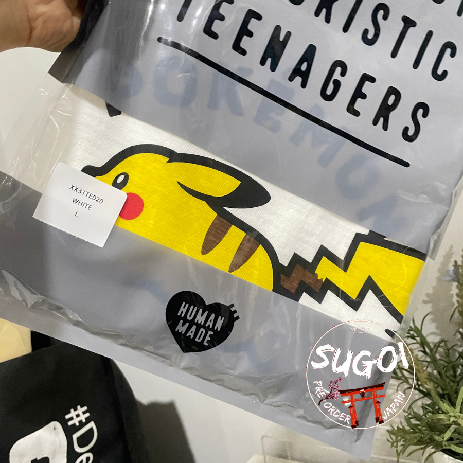 (ของแท้ 100%) 🎌 พร้อมส่ง เสื้อ HUMAN MADE × POKÉMON MADE GRAPHIC T-SHIRT
