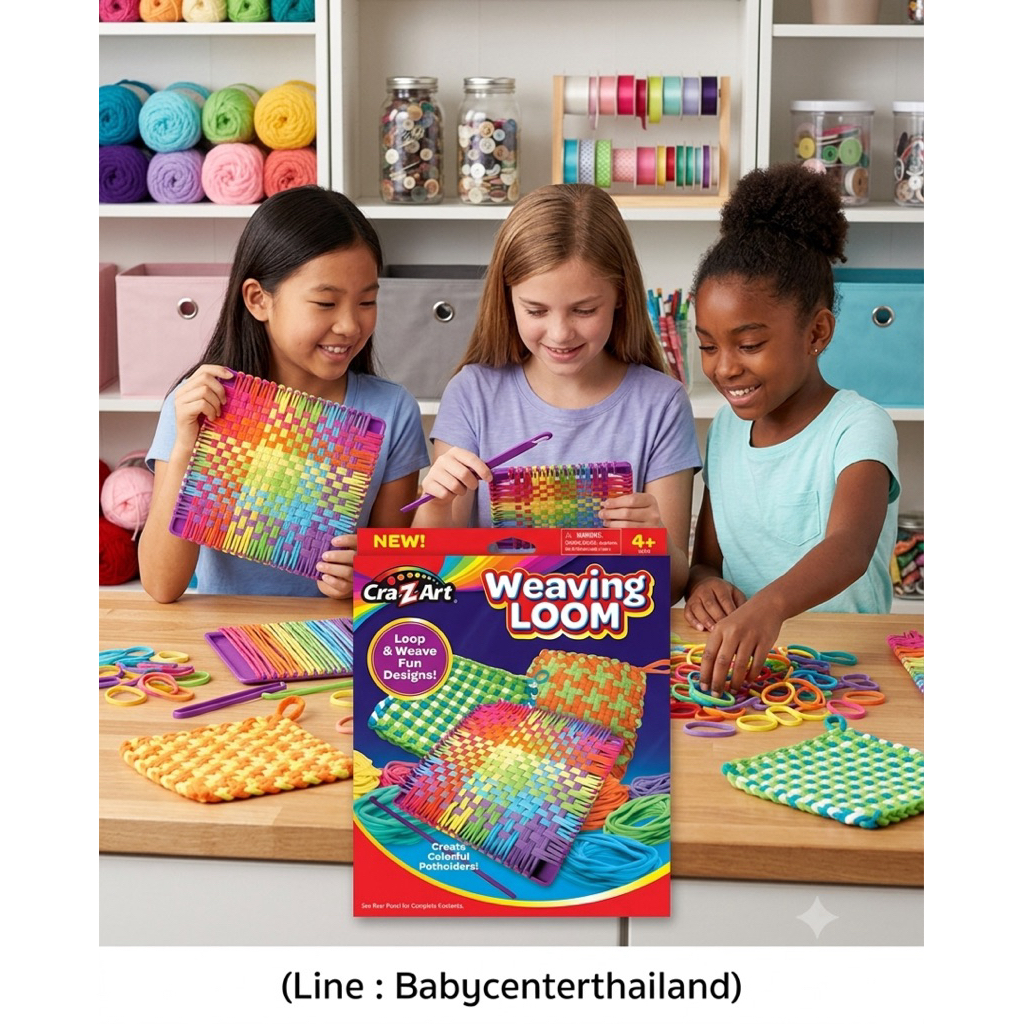 Cra-Z-Art Weaving Loom Colorful & Creative Crafting Joy, Easy Square Panel Creations!