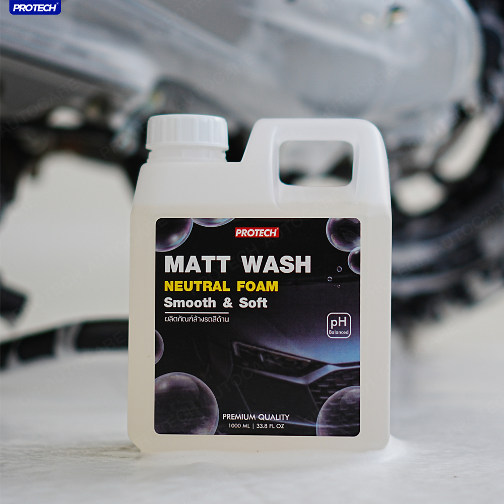 น้ำยาล้างรถสีด้าน น้ำยาล้างรถสำหรับฟิล์ม Wrap อ่อนโยนต่อสีรถ - PROTECH MATT WASH
