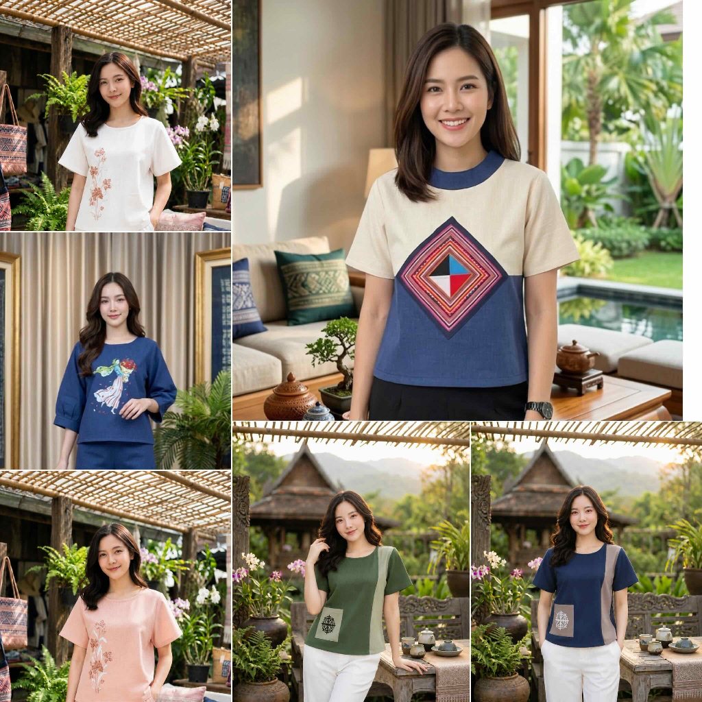 เสื้อผ้าใยกัญงอัดกาว แบบใหม่ งานสั่งตัดตามออเดอร์เท่านั้น