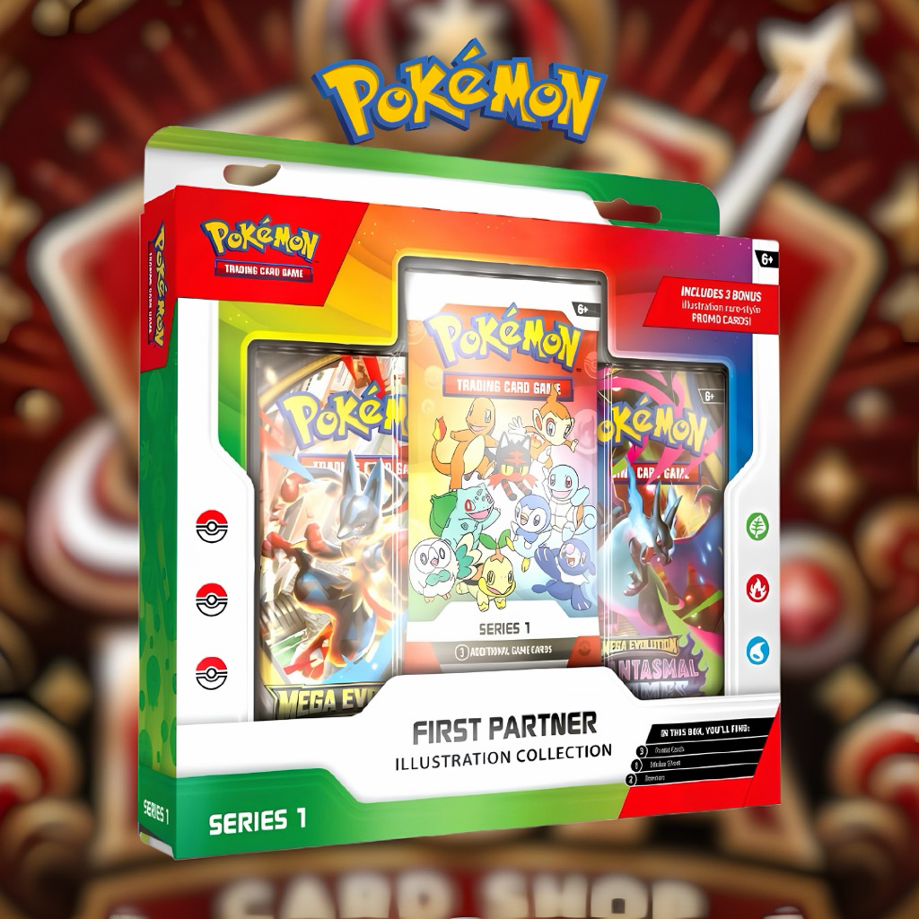 [ของแท้ พร้อมส่ง] Pokemon First Partner Illustration Serie 1