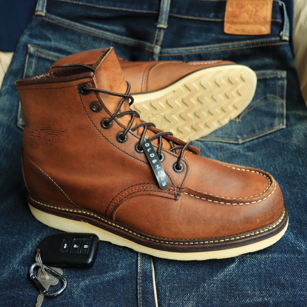 SKU-91018:RedWing รุ่น 1907 CopperRoughTough มือสอง USA 10D 28cm ปี 2008 Goodyear Welt ฟรีซอฟต์หนัง