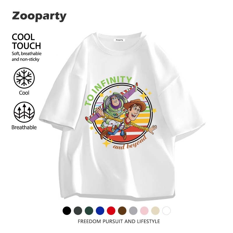 เสื้อยืด Toy Story ลายพิมพ์การ์ตูนน่ารัก คอกลม แขนสั้น สเสื้อยืด ใส่ได้ทั้งชายและหญิง(พร้อมส่ง)