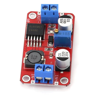 2pcs Xl6019 step-up 5A Current DC to DC 3V-35V to 5V-40V บอร์ดโมดูลพาวเวอร์ซัพพลายสามารถปรับได้ 1ชิ้น