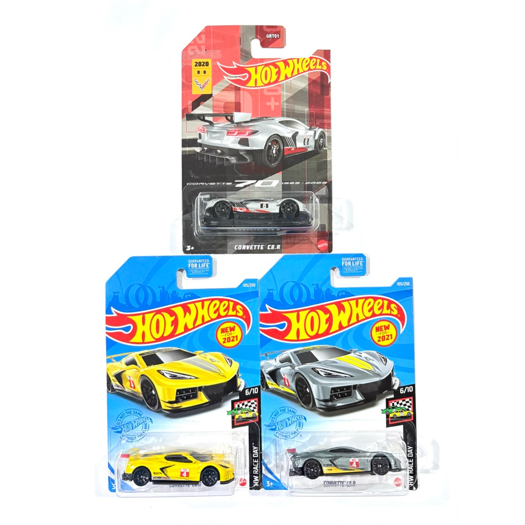 Hot Wheels | CORVETTE C8.R มี 3 สี |‼️สินค้ามีรอยยับ หูยับ มุมยับ‼️|🇺🇸เป็นแพคอเมริกา✈️ | 📦สินค้ามีพร