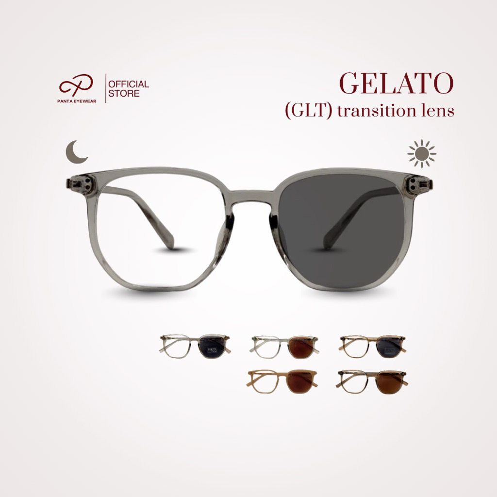 [ ขานิ่มขายดี 18 กรัม ] PANTA | GLT : GELATO (เจลาโต้) แว่นกรองแสงออกแดดเปลี่ยนสี ขานิ่ม ไล่ฝ้า