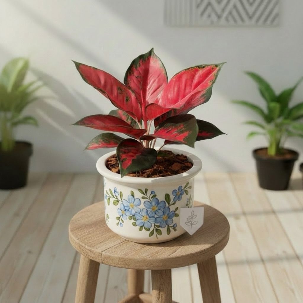 สุขสมใจปองกระถาง 11 นิ้ว / Aglaonema Suksom pot 11