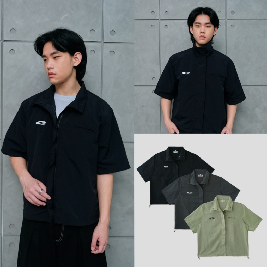 Garcon.dept | nylon short shirt I เสื้อเชิ๊ต