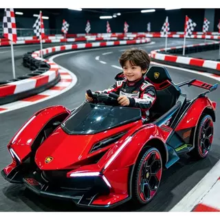 รถแบตเตอรี่เด็กนั่งFerrari/Lambo/BMใหม่ล่าสุด2แบต2มอเตอร์รถแบตไฟฟ้าเด็กมีเสียงมีไฟเชื่อมMobileAppได้