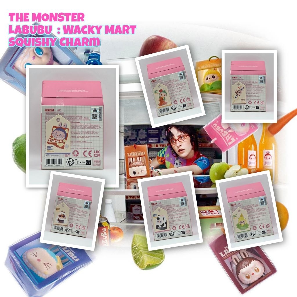 เช็คการ์ด พร้อมส่งจากไทย THE MONSTER : LABUBU Wacky Mart Squishy Charm
