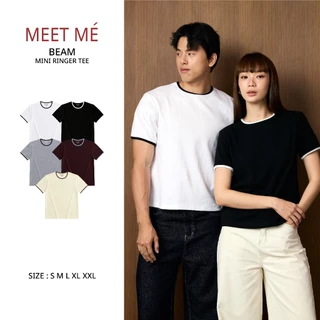 MEET ME - Top 0072 | BEAM MINI RINGER TEE เสื้อยืดแต่งขอบสีตัดกัน