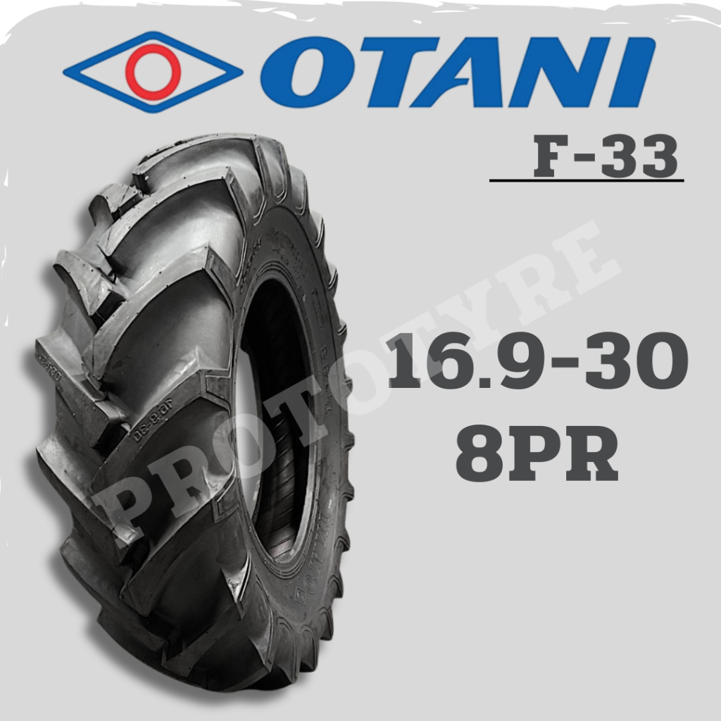 ยางรถไถ 16.9-30 8PR ยี่ห้อ OTANI รุ่น F-33