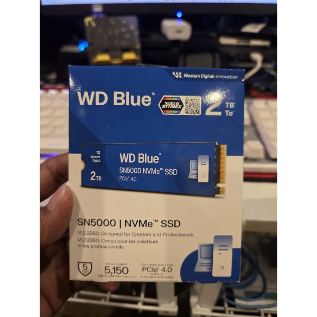 SSD WD Blue SN580 NVMe M.2 2280 2TB มีประกันSynnex