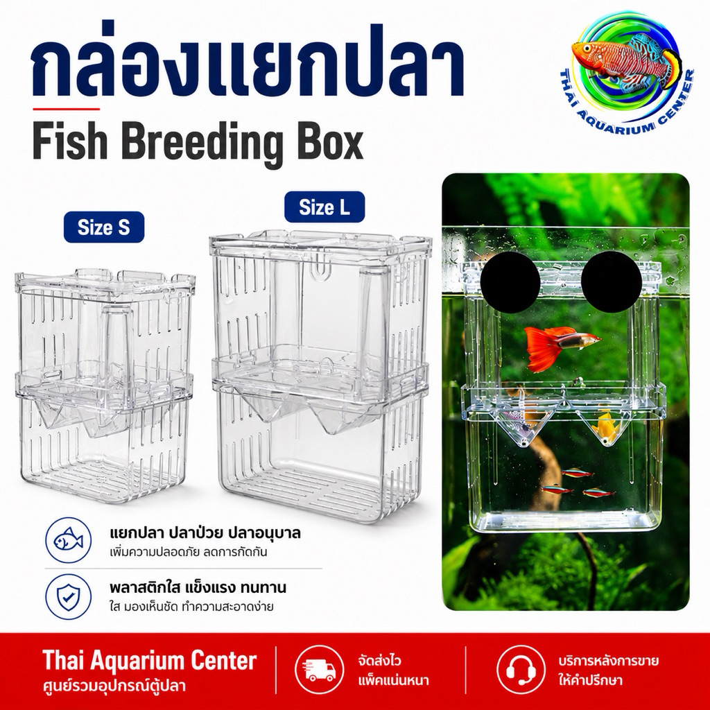 กล่องแยกปลา ขนาด S / L  Isolation BOX