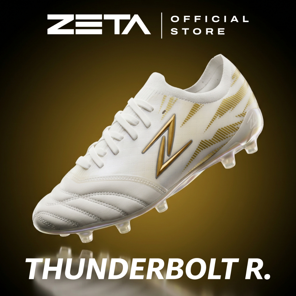 ZETA ซีต้า รองเท้าฟุตบอล รุ่น THUNDERBOLT R.* ZTFSC09WZ AURORA CRYSTAL เบา ทน เกาะสนามดี เคลื่อนไหวมั่นใจ*