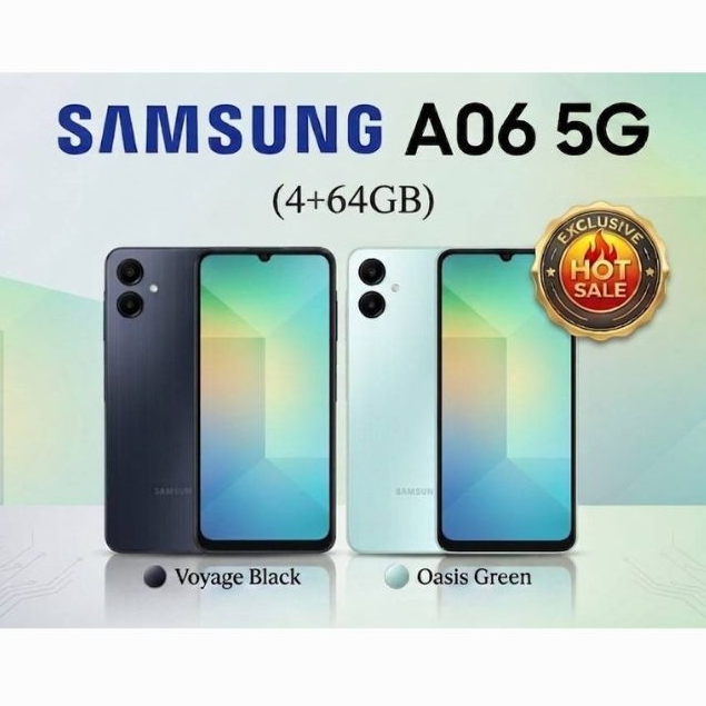 SAMSUNG GALAXY A06 4G (4+64GB) เครื่องศูนย์ไทยแท้100% ใช้งานได้ทุกเครือข่าย รับประกัน 1ปี