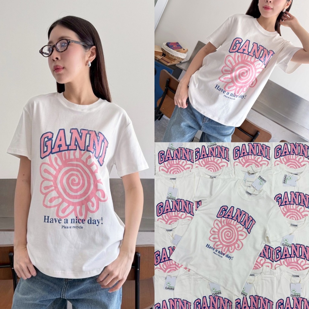 VL 5324 เสื้อยืดคอกลมแขนสั้น ลายใหม่ น่ารัก เนื้อผ้าดี ลายสกรีนสวย